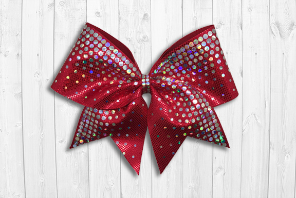 Red Holographic Sparkle Cute Christmas Bow Stickers! ~ 0.3 to 5 inch